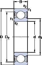 Bearing 61903-2RS1 SKF