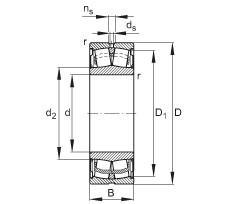 Bearing WS22311-E1-2RSR FAG