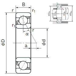 Bearing 7040C NACHI