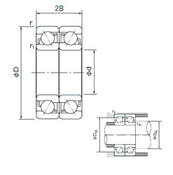 Bearing 7040CDF NACHI