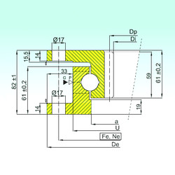 Bearing ZK.22.1100.100-1SN ISB