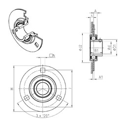 Bearing USPF207 SNR