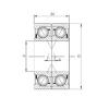 Bearing 7040 CDF ISO