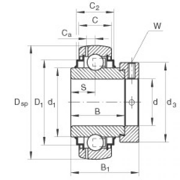 Bearing GE20-KRR-B-FA125.5 INA #1 image