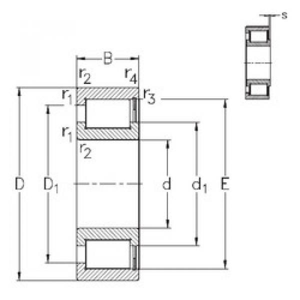 Bearing NCF18/1000-V NKE #1 image