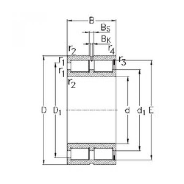 Bearing NNCF5076-V NKE #1 image