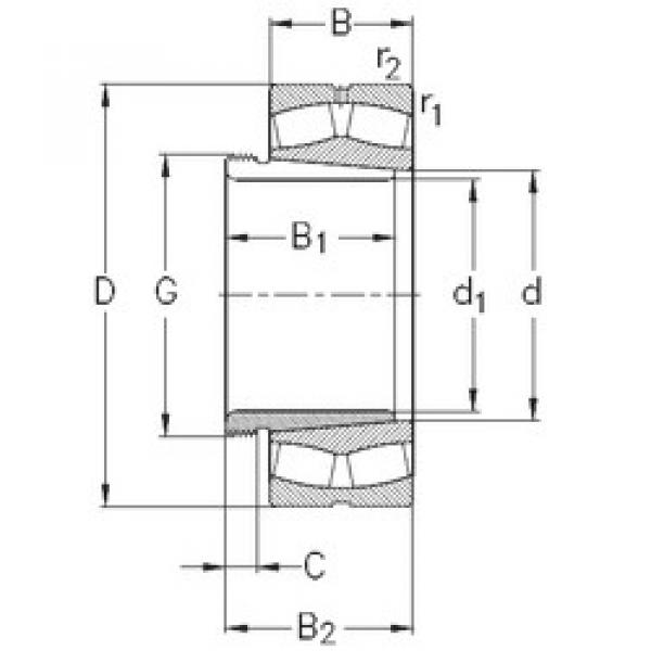 Bearing 239/560-K-MB-W33+AH39/560 NKE #1 image