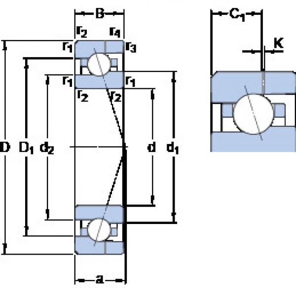 Bearing 709 CE/P4AH SKF #1 image