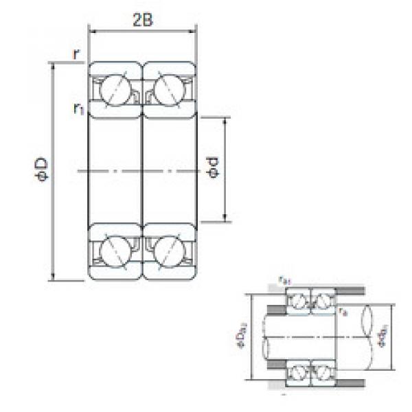 Bearing 7040DB NACHI #1 image