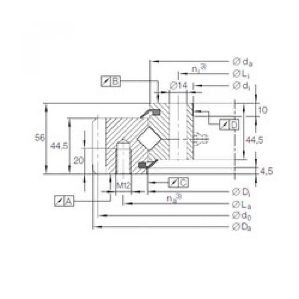 Bearing XSA 14 0844 N INA #1 image