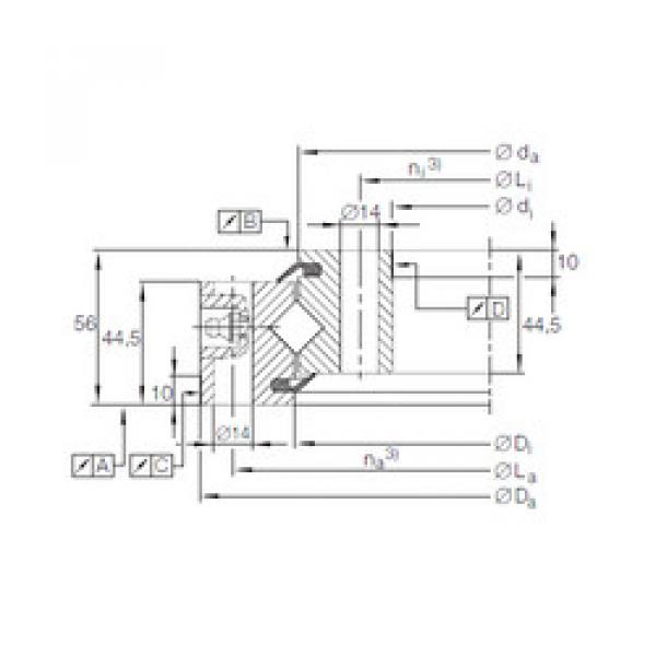 Bearing XSU 14 0544 INA #1 image