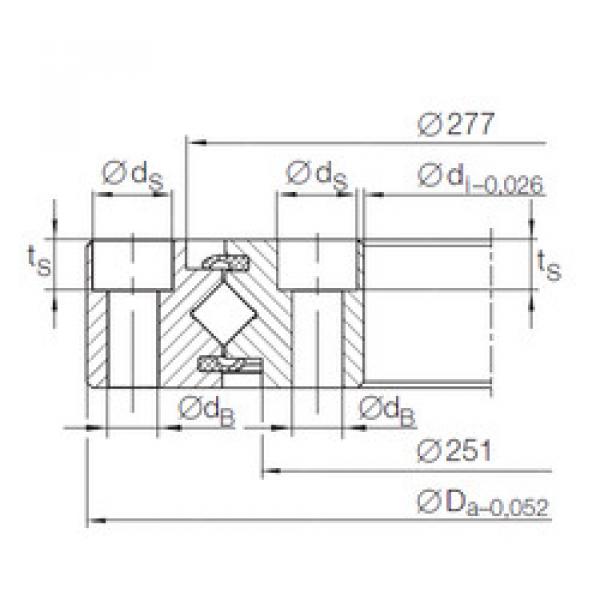 Bearing XU 08 0264 INA #1 image