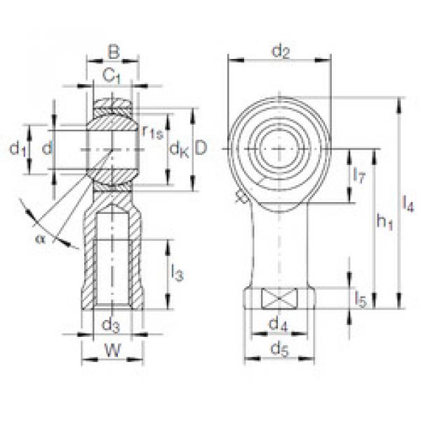 Bearing GIKFR 6 PB INA #1 image