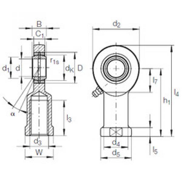 Bearing GIR 70 DO-2RS INA #1 image